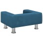 vidaXL Kindersofa Blau 50x40x26,5 cm Samt vidaXL Kindersofa Blau 50x40x26,5 cm Samt