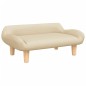 vidaXL Kindersofa Creme 70x40x24 cm Stoff vidaXL Kindersofa Creme 70x40x24 cm Stoff
