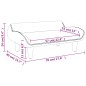 vidaXL Kindersofa Creme 70x40x24 cm Stoff vidaXL Kindersofa Creme 70x40x24 cm Stoff