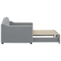 vidaXL Tagesbett Ausziehbar Hellgrau 80x200 cm Stoff vidaXL Tagesbett Ausziehbar Hellgrau 80x200 cm Stoff