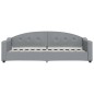 vidaXL Tagesbett Ausziehbar Hellgrau 80x200 cm Stoff vidaXL Tagesbett Ausziehbar Hellgrau 80x200 cm Stoff