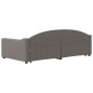 vidaXL Tagesbett Ausziehbar Taupe 100x200 cm Stoff vidaXL Tagesbett Ausziehbar Taupe 100x200 cm Stoff