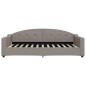 vidaXL Tagesbett Ausziehbar Taupe 100x200 cm Stoff vidaXL Tagesbett Ausziehbar Taupe 100x200 cm Stoff