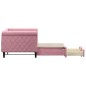 vidaXL Tagesbett Ausziehbar mit Schubladen Rosa 80x200 cm Samt vidaXL Tagesbett Ausziehbar mit Schubladen Rosa 80x200 cm Samt
