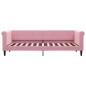 vidaXL Tagesbett Ausziehbar mit Schubladen Rosa 80x200 cm Samt vidaXL Tagesbett Ausziehbar mit Schubladen Rosa 80x200 cm Samt
