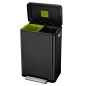 EKO Tretmülleimer X-Cube 2x20 L Schwarz