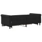 vidaXL Tagesbett Ausziehbar mit Schubladen Schwarz 90x190 cm Samt vidaXL Tagesbett Ausziehbar mit Schubladen Schwarz 90x190 cm Samt