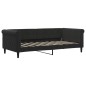 vidaXL Tagesbett Ausziehbar mit Schubladen Schwarz 90x190 cm Samt vidaXL Tagesbett Ausziehbar mit Schubladen Schwarz 90x190 cm Samt