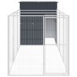 vidaXL Hundehütte mit Auslauf Anthrazit 165x455x181cm Verzinkter Stahl vidaXL Hundehütte mit Auslauf Anthrazit 165x455x181cm Verzinkter Stahl
