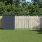 vidaXL Hundehütte mit Auslauf Anthrazit 165x1271x181 cm Stahl Verzinkt vidaXL Hundehütte mit Auslauf Anthrazit 165x1271x181 cm Stahl Verzinkt