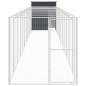 vidaXL Hundehütte mit Auslauf Anthrazit 165x1271x181 cm Stahl Verzinkt vidaXL Hundehütte mit Auslauf Anthrazit 165x1271x181 cm Stahl Verzinkt