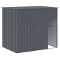 vidaXL Hundehütte mit Auslauf Anthrazit 214x865x181cm Verzinkter Stahl vidaXL Hundehütte mit Auslauf Anthrazit 214x865x181cm Verzinkter Stahl