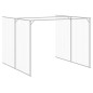 vidaXL Hundehütte mit Auslauf Anthrazit 214x457x181cm Verzinkter Stahl vidaXL Hundehütte mit Auslauf Anthrazit 214x457x181cm Verzinkter Stahl