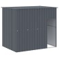 vidaXL Hundehütte mit Auslauf Anthrazit 214x865x181cm Verzinkter Stahl vidaXL Hundehütte mit Auslauf Anthrazit 214x865x181cm Verzinkter Stahl