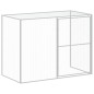 vidaXL Hundehütte mit Auslauf Anthrazit 214x865x181cm Verzinkter Stahl vidaXL Hundehütte mit Auslauf Anthrazit 214x865x181cm Verzinkter Stahl
