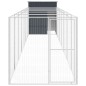 vidaXL Hundehütte mit Auslauf Anthrazit 165x863x181cm Verzinkter Stahl vidaXL Hundehütte mit Auslauf Anthrazit 165x863x181cm Verzinkter Stahl