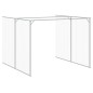 vidaXL Hundehütte mit Auslauf Hellgrau 214x1069x181cm Verzinkter Stahl vidaXL Hundehütte mit Auslauf Hellgrau 214x1069x181cm Verzinkter Stahl