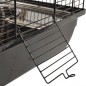FLAMINGO Hamsterkäfig Figo 58x38x40 cm Schwarz und Braun FLAMINGO Hamsterkäfig Figo 58x38x40 cm Schwarz und Braun