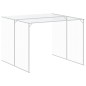 vidaXL Hundehütte mit Auslauf Hellgrau 214x1069x181cm Verzinkter Stahl vidaXL Hundehütte mit Auslauf Hellgrau 214x1069x181cm Verzinkter Stahl