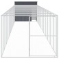 vidaXL Hundehütte mit Auslauf Anthrazit 214x1273x181 cm Stahl Verzinkt vidaXL Hundehütte mit Auslauf Anthrazit 214x1273x181 cm Stahl Verzinkt