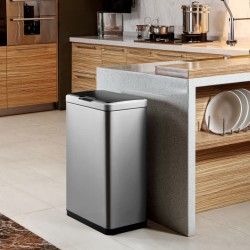 EKO Sensor-Mülleimer Mirage 2x20 L Mattsilbern  