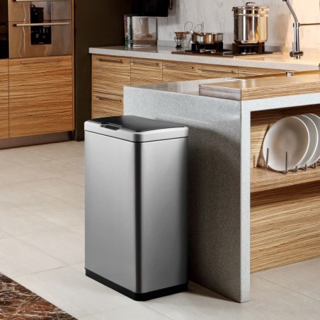 EKO Sensor-Mülleimer Mirage 2x20 L Mattsilbern  