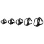 FLAMINGO Hundegeschirr Balou Schwarz L 60-85 cm 25 mm FLAMINGO Hundegeschirr Balou Schwarz L 60-85 cm 25 mm