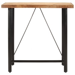 vidaXL Bartisch 110x55x107 cm Massivholz Mango und Eisen