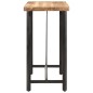 vidaXL Bartisch 110x55x107 cm Massivholz Mango und Eisen vidaXL Bartisch 110x55x107 cm Massivholz Mango und Eisen
