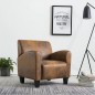 vidaXL Sessel Braun Kunstleder Wildleder-Optik vidaXL Sessel Braun Kunstleder Wildleder-Optik
