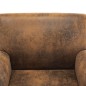 vidaXL Sessel Braun Kunstleder Wildleder-Optik vidaXL Sessel Braun Kunstleder Wildleder-Optik