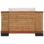 vidaXL Sessel mit Auflagen Braun Natur Rattan vidaXL Sessel mit Auflagen Braun Natur Rattan