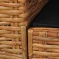 vidaXL Sessel mit Auflagen Braun Natur Rattan vidaXL Sessel mit Auflagen Braun Natur Rattan
