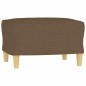 vidaXL 3-tlg. Sofagarnitur mit Kissen Braun Stoff vidaXL 3-tlg. Sofagarnitur mit Kissen Braun Stoff