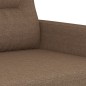 vidaXL 3-tlg. Sofagarnitur mit Kissen Braun Stoff vidaXL 3-tlg. Sofagarnitur mit Kissen Braun Stoff