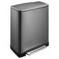 EKO Tretmülleimer E-Cube 28 L+18 L Stahl