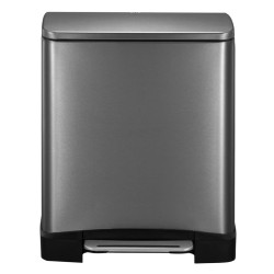 EKO Tretmülleimer E-Cube 28 L+18 L Stahl