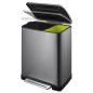 EKO Tretmülleimer E-Cube 28 L+18 L Stahl