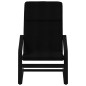 vidaXL Relaxsessel mit Hocker Schwarz Stoff