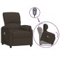vidaXL Massagesessel mit Aufstehhilfe Dunkelbraun Stoff vidaXL Massagesessel mit Aufstehhilfe Dunkelbraun Stoff