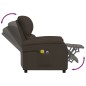 vidaXL Massagesessel mit Aufstehhilfe Dunkelbraun Stoff vidaXL Massagesessel mit Aufstehhilfe Dunkelbraun Stoff