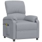 vidaXL Massagesessel mit Aufstehhilfe Hellgrau Stoff vidaXL Massagesessel mit Aufstehhilfe Hellgrau Stoff