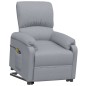 vidaXL Massagesessel mit Aufstehhilfe Hellgrau Stoff vidaXL Massagesessel mit Aufstehhilfe Hellgrau Stoff