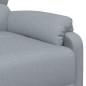 vidaXL Massagesessel mit Aufstehhilfe Hellgrau Stoff vidaXL Massagesessel mit Aufstehhilfe Hellgrau Stoff