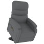 vidaXL Massagesessel mit Aufstehhilfe Grau Kunstleder vidaXL Massagesessel mit Aufstehhilfe Grau Kunstleder