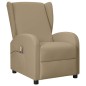 vidaXL Ohrensessel mit Massagefunktion Cappuccino-Braun Kunstleder vidaXL Ohrensessel mit Massagefunktion Cappuccino-Braun Kunstleder