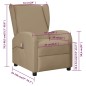 vidaXL Ohrensessel mit Massagefunktion Cappuccino-Braun Kunstleder vidaXL Ohrensessel mit Massagefunktion Cappuccino-Braun Kunstleder