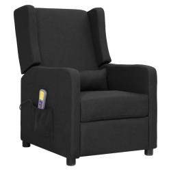 vidaXL Massagesessel Schwarz Stoff