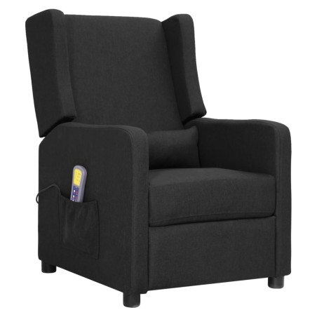 vidaXL Massagesessel Schwarz Stoff