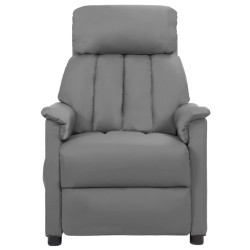 vidaXL Massagesessel Grau Kunstleder